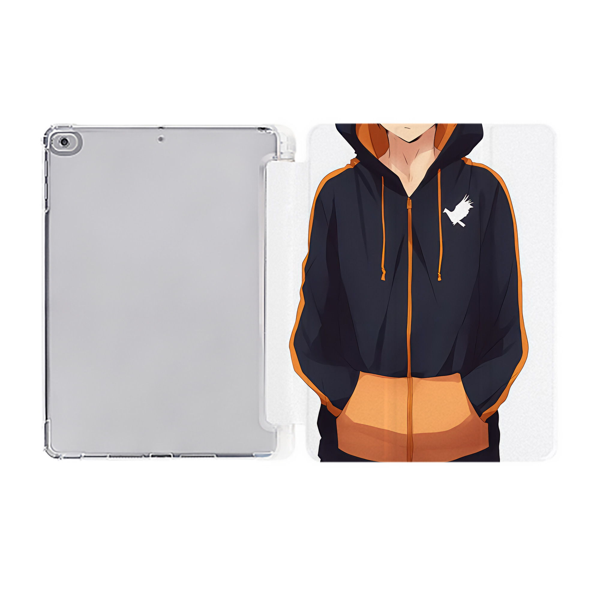 （画像用） ハイキュー!! Haikyu!! IPad ケース ペン収納付き 三つ折りスタンド PUレザー×シリコン 対応機種9.5/10.5/10.9インチ